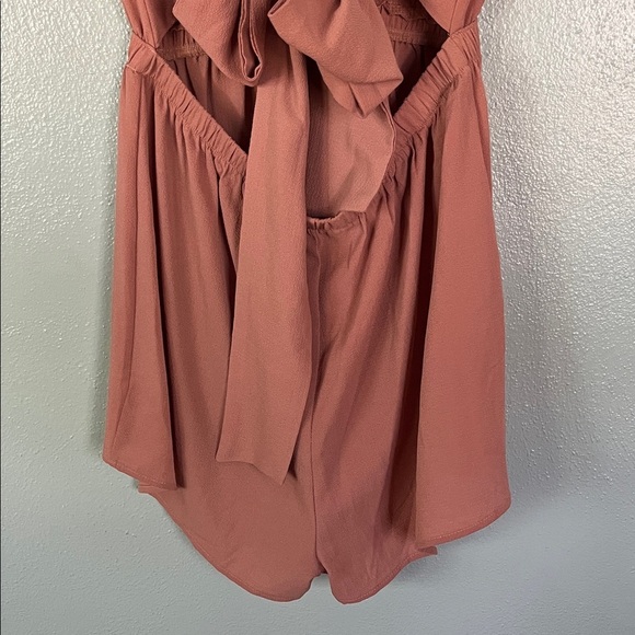 Princess Polly Rust Tie-Front Romper - Picture 7 of 9